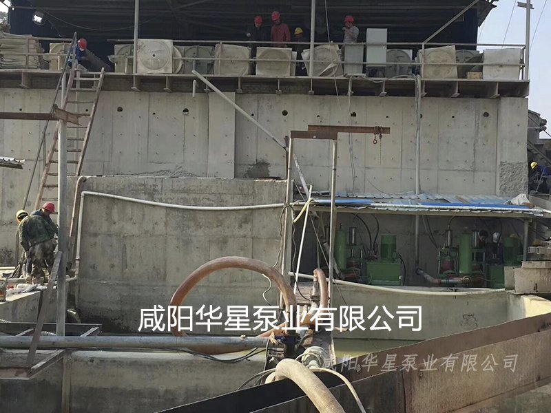 華星泵業(yè)礦山開采尾礦處理案例現場